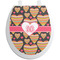 Hearts Toilet Seat Decal (Personalized)