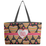 Hearts Beach Totes Bag - w/ Black Handles (Personalized)