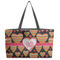 Hearts Tote w/Black Handles - Front View