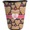 Hearts Waste Basket - Single Sided (Black) (Personalized)
