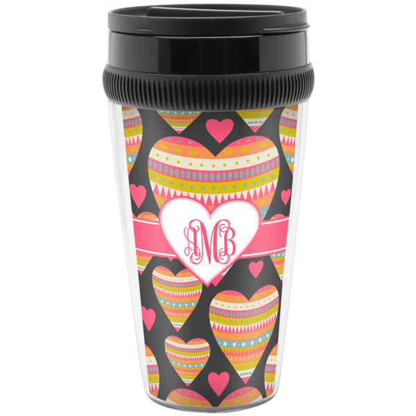 Custom Hearts Acrylic Travel Mug without Handle (Personalized)