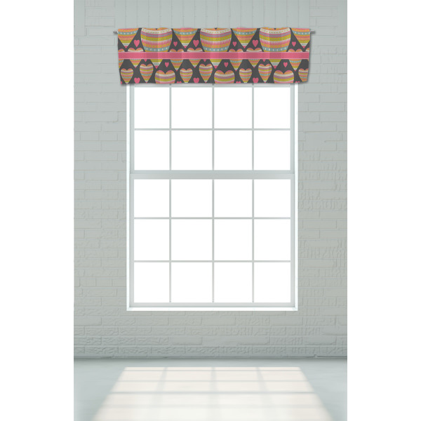 Hearts Valance - On window