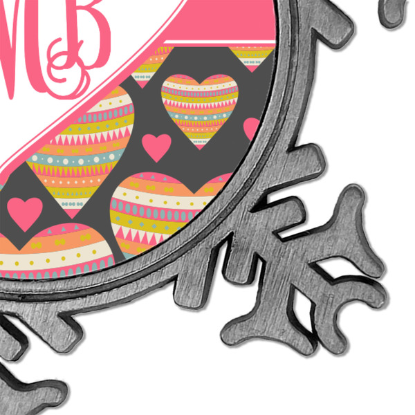 Hearts Vintage Snowflake - Detail