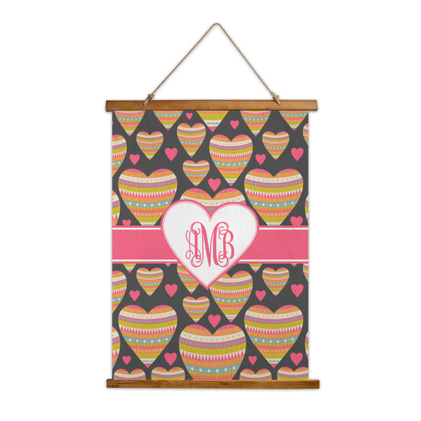 Custom Hearts Wall Hanging Tapestry (Personalized)