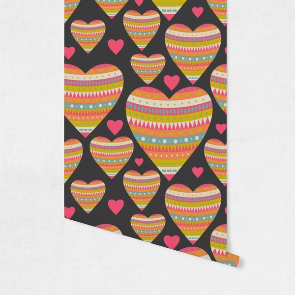 Hearts Wallpaper on Wall