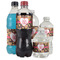 Hearts Water Bottle Label - Multiple Bottle Sizes