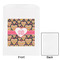 Hearts White Treat Bag - Front & Back View