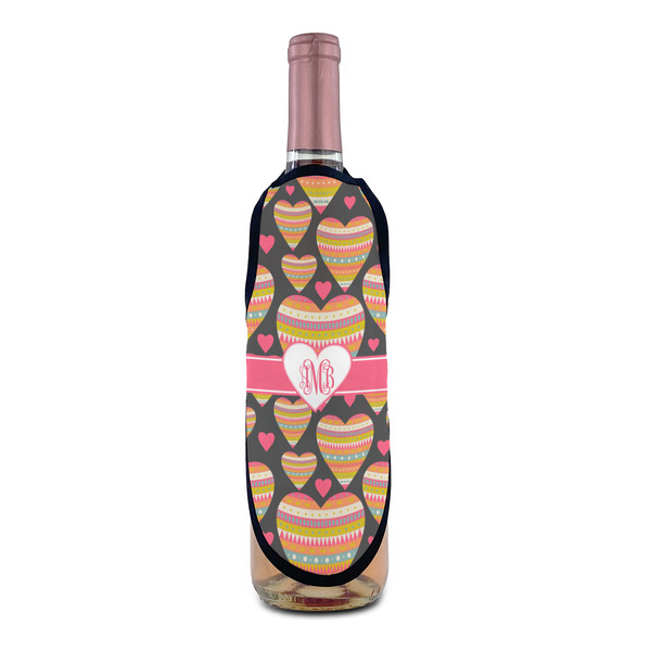 Hearts Wine Bottle Apron - IN CONTEXT