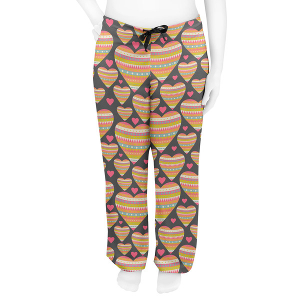 Hearts Women's Pj on model - Front