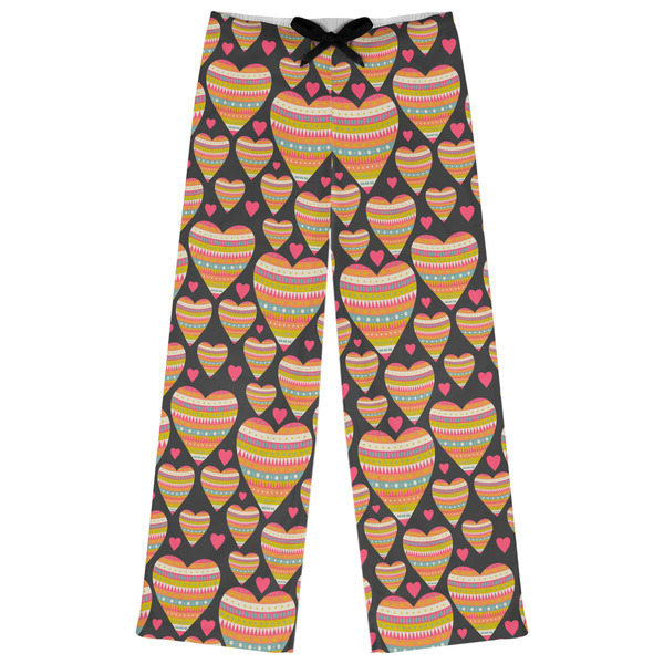 Custom Hearts Womens Pajama Pants - 2XL