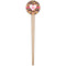 Hearts Wooden 4" Food Pick - Round - Single Pick