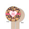 Hearts Wooden 6" Food Pick - Round - Single Sided - Front & Back