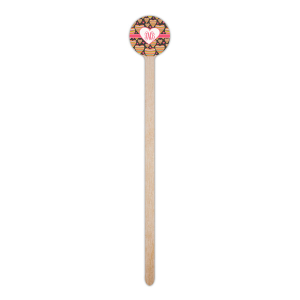 Hearts Wooden 6" Stir Stick - Round - Single Stick