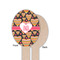 Hearts Wooden Food Pick - Oval - Single Sided - Front & Back