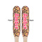 Hearts Wooden Food Pick - Paddle - Double Sided - Front & Back