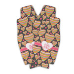 Hearts Zipper Bottle Cooler - Set of 4 (Personalized)