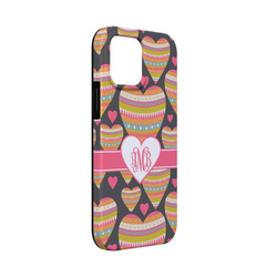 Hearts iPhone Case - Rubber Lined - iPhone 13 Mini (Personalized)