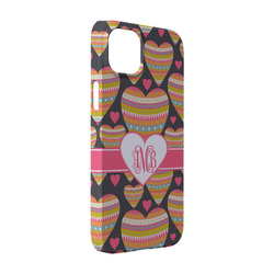 Hearts iPhone Case - Plastic - iPhone 14 (Personalized)