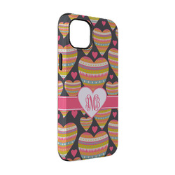 Hearts iPhone Case - Rubber Lined - iPhone 14 (Personalized)