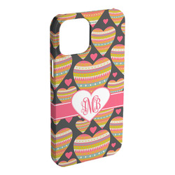 Hearts iPhone Case - Plastic - iPhone 15 Plus (Personalized)