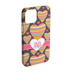 Hearts iPhone Case - Plastic - iPhone 15 Pro (Personalized)