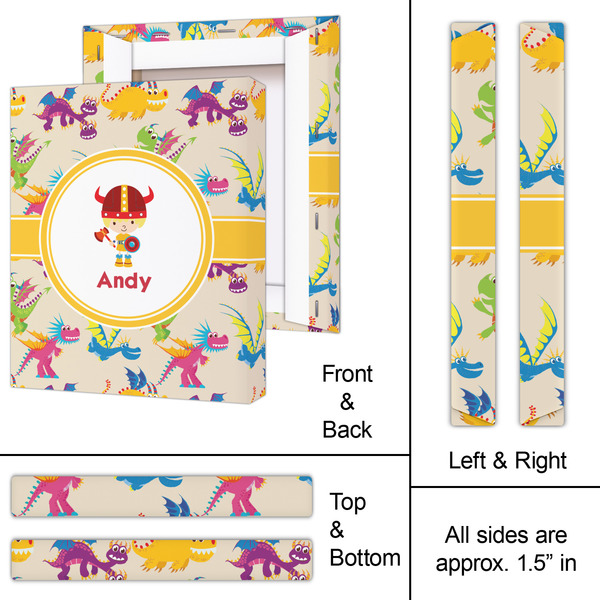 Dragons 11x14 - Canvas Print - Approval