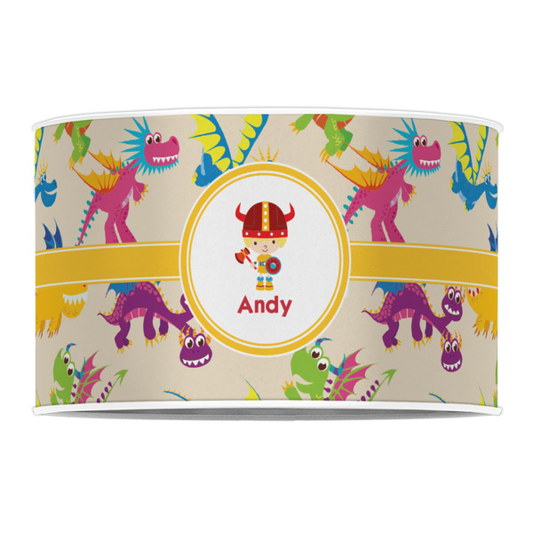 Dragons 12" Drum Lampshade - FRONT (Poly Film)