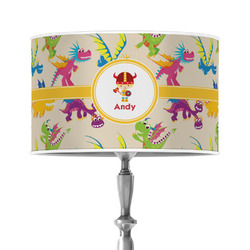 Dragons 12" Drum Lamp Shade - Poly-film (Personalized)