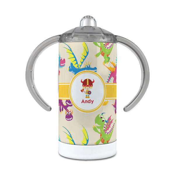 Custom Dragons 12 oz Stainless Steel Sippy Cup (Personalized)