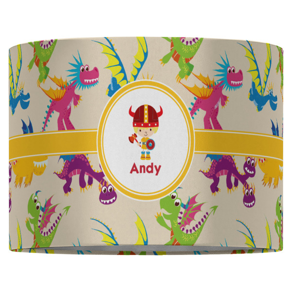 Dragons 16" Drum Lampshade - FRONT (Fabric)