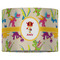 Dragons 16" Drum Lampshade - FRONT (Fabric)