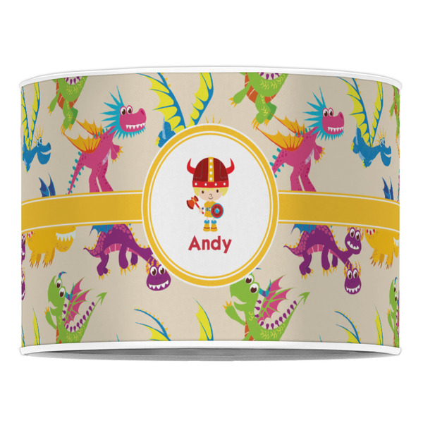 Dragons 16" Drum Lampshade - FRONT (Poly Film)