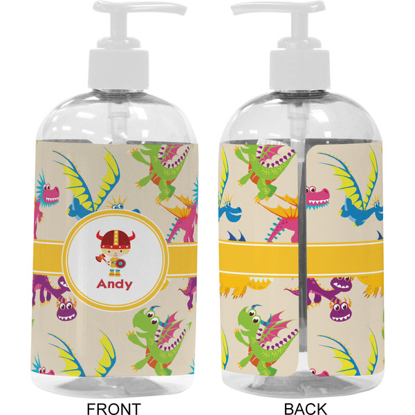 Dragons 16 oz Plastic Liquid Dispenser- Approval- White