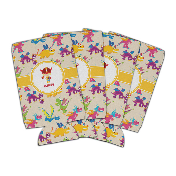 Custom Dragons Can Cooler (16 oz) - Set of 4 (Personalized)