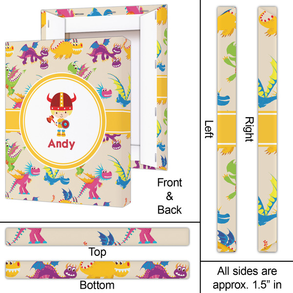 Dragons 16x20 - Canvas Print - Approval