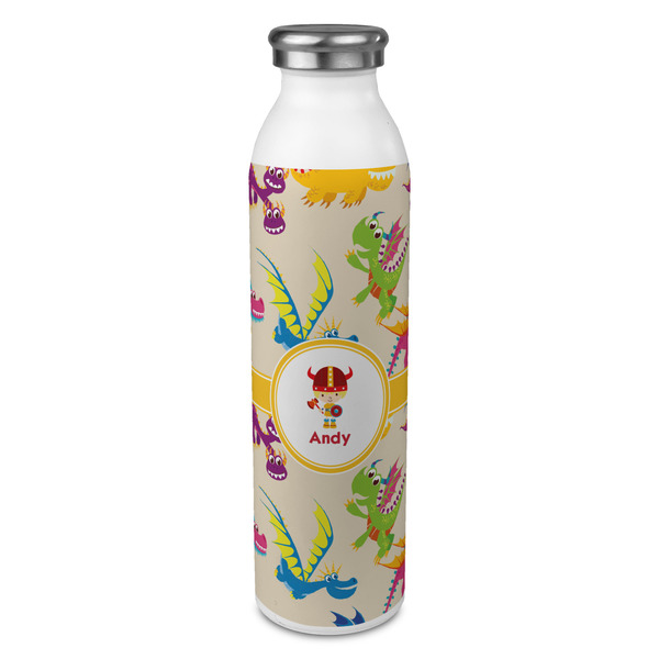 Custom Dragons 20oz Stainless Steel Water Bottle - Full Print (Personalized)