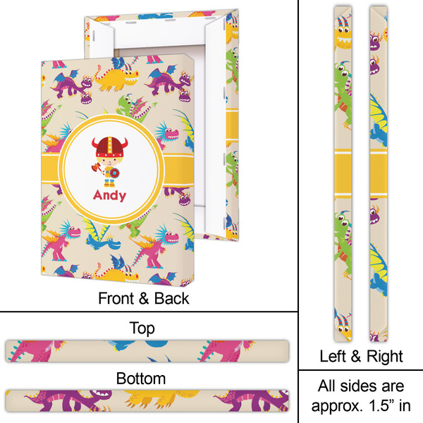 Dragons 20x30 - Canvas Print - Approval