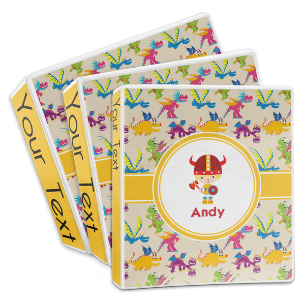 Custom Dragons 3-Ring Binder (Personalized)