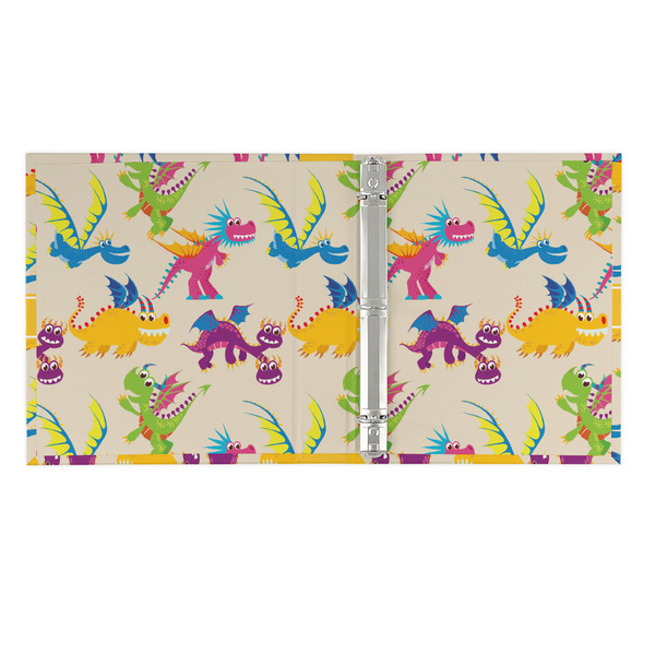 Dragons 3 Ring Binders - Full Wrap - 1" - OPEN INSIDE