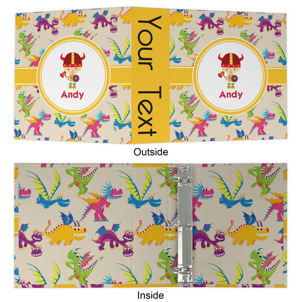Dragons 3 Ring Binders - Full Wrap - 2" - APPROVAL