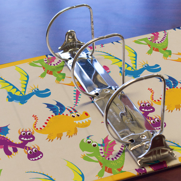 Dragons 3 Ring Binders - Full Wrap - 3" - DETAIL