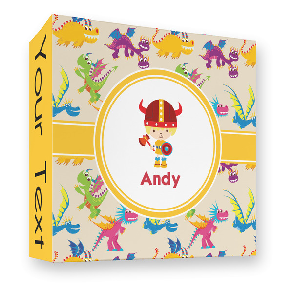 Dragons 3 Ring Binders - Full Wrap - 3" - FRONT