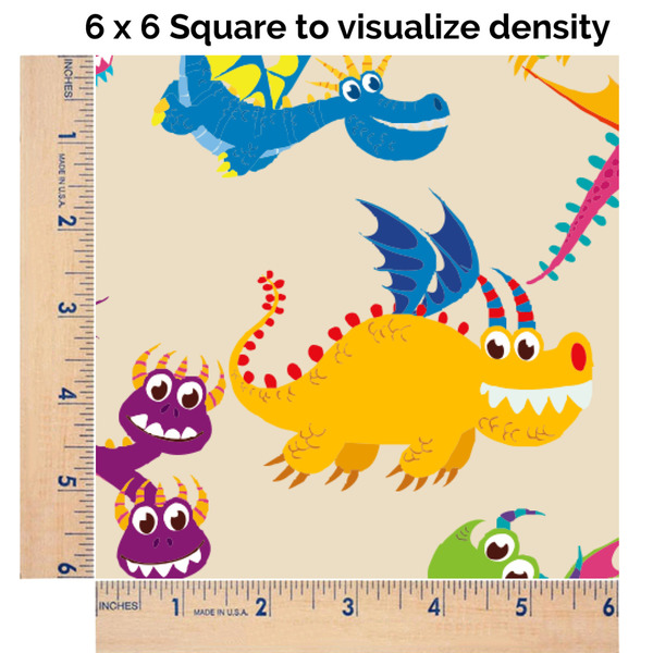 Dragons 6x6 Swatch of Fabric
