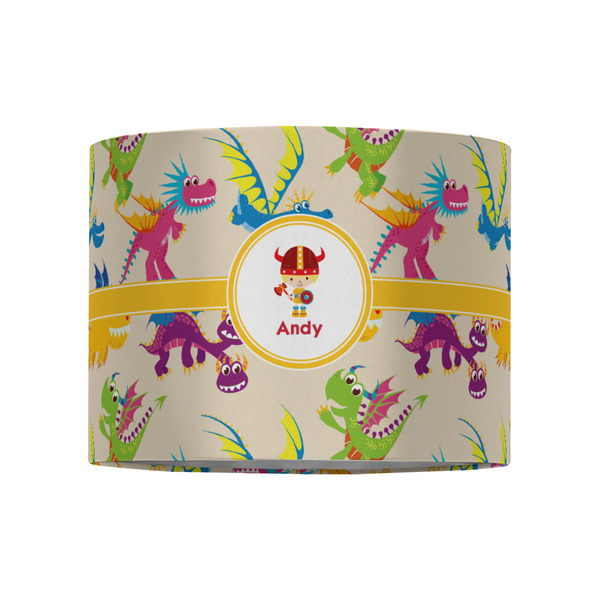 Dragons 8" Drum Lampshade - FRONT (Fabric)