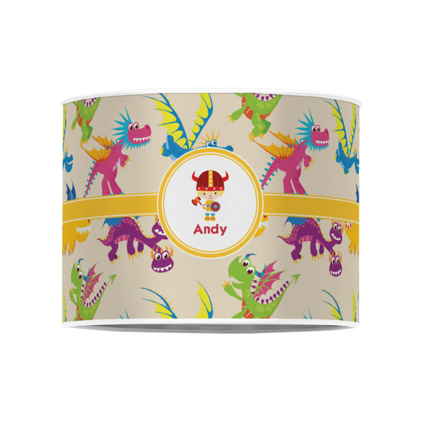 Dragons 8" Drum Lampshade - FRONT (Poly Film)