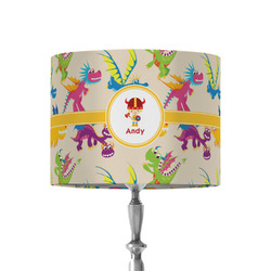 Dragons 8" Drum Lamp Shade - Fabric (Personalized)