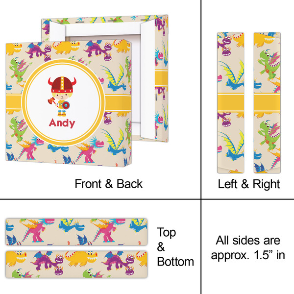 Dragons 8x8 - Canvas Print - Approval