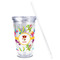 Dragons Acrylic Tumbler - Full Print - Front straw out