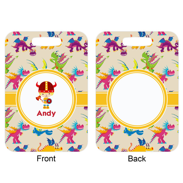 Dragons Aluminum Luggage Tag (Front + Back)