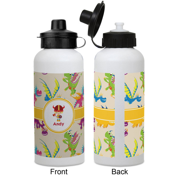 Dragons Aluminum Water Bottle - White APPROVAL
